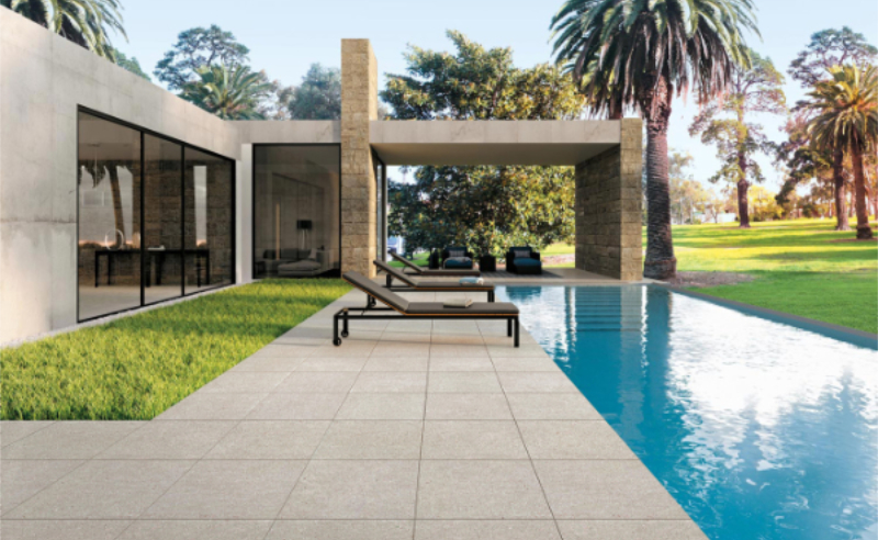 Modern tiles for swimming pools