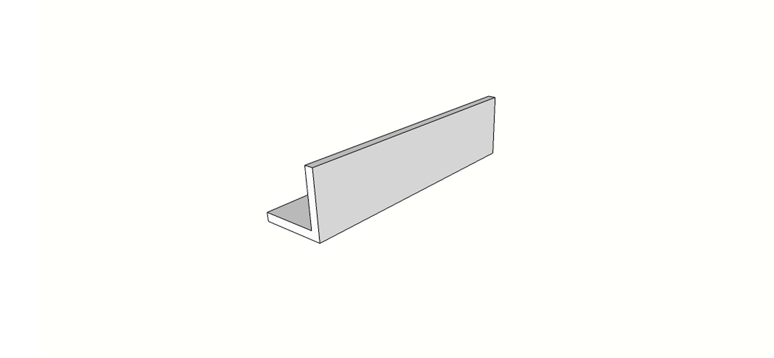 L-board <span style="white-space:nowrap;">6"x24"</span>   <span style="white-space:nowrap;">thk. 20mm</span>