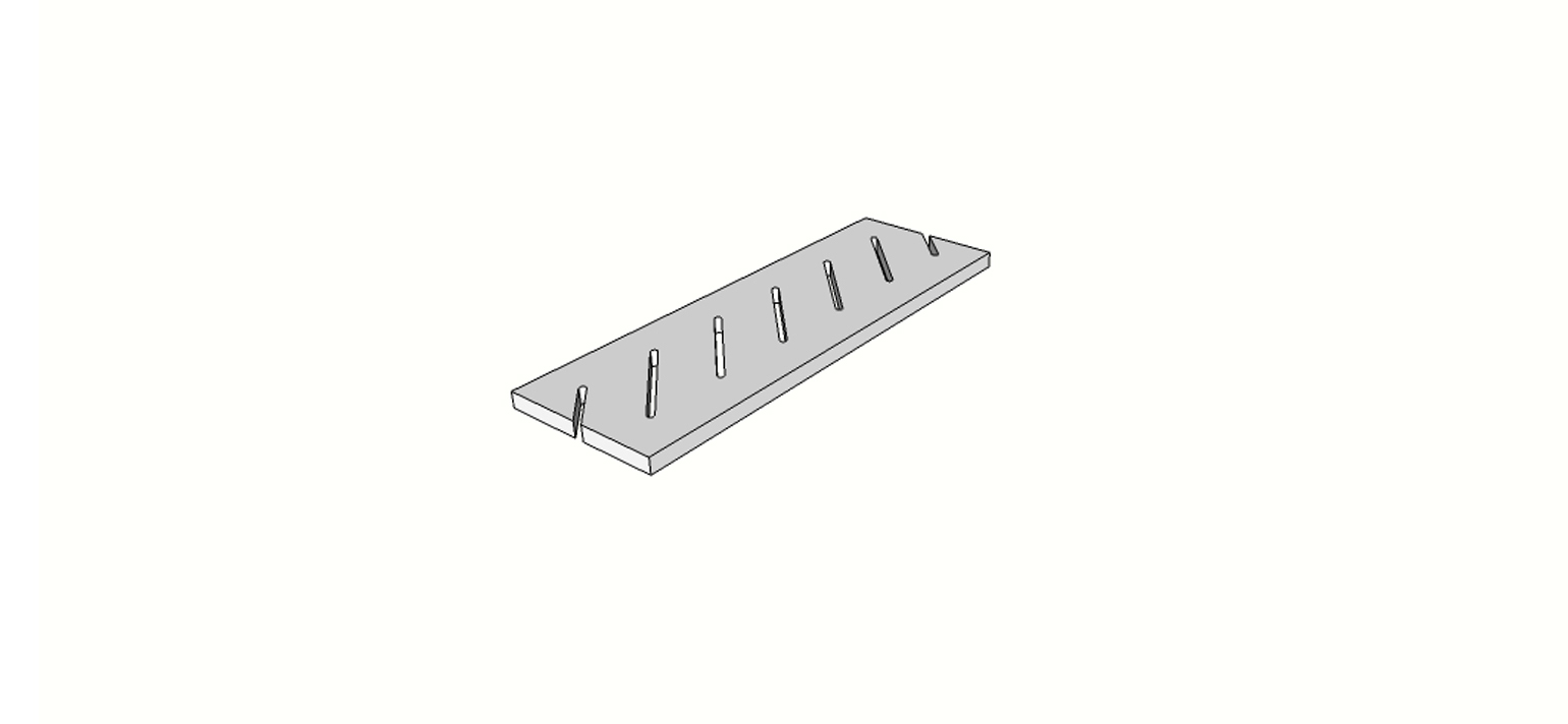 Right grid <span style="white-space:nowrap;">8"x24"</span>   <span style="white-space:nowrap;">thk. 20mm</span>