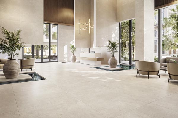  large size tile for commercial spaces 