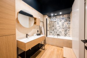 Indigo bathroom