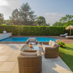 Pool terrace with Tiber tiles